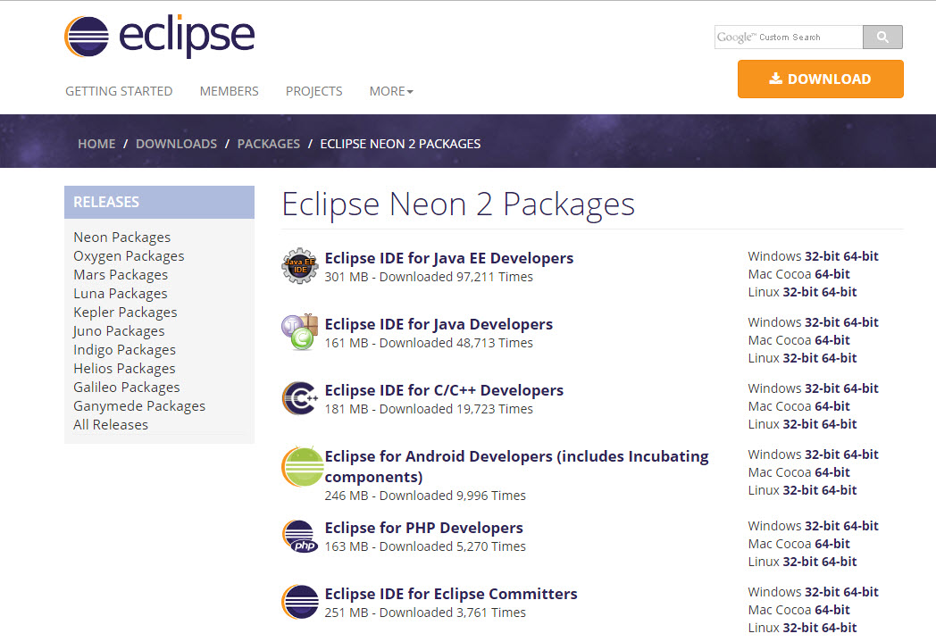Download eclipse for macos